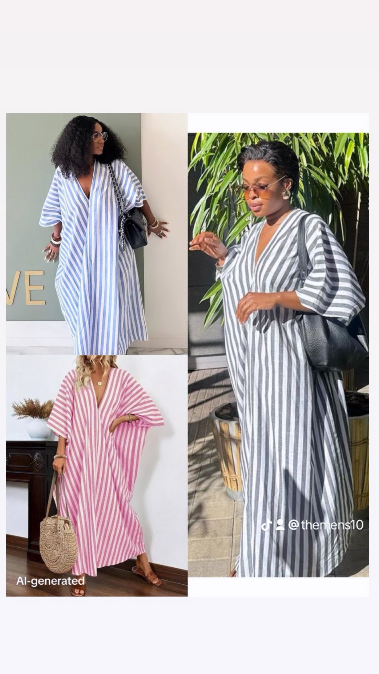 Boubou en lin cassé 